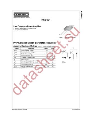 KSB601YTU datasheet  